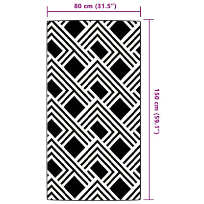 Tapete de exterior 80x150 cm ARAKIL PP cinzento