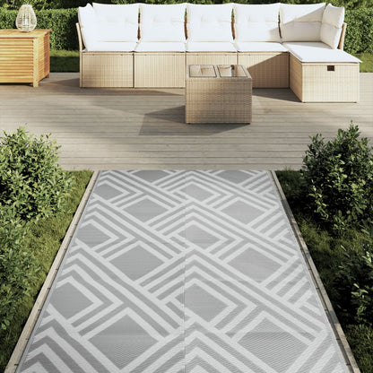 Tapete de exterior 120x180 cm ARAKIL PP cinzento