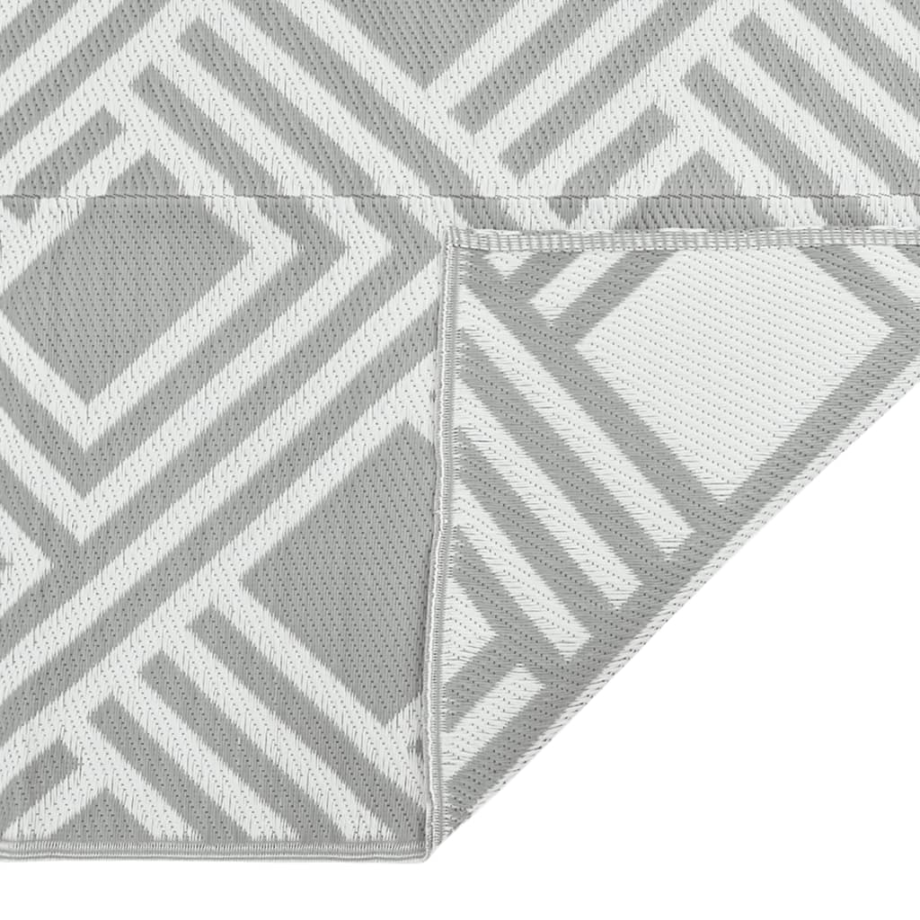 Tapete de exterior 160x230 cm ARAKIL PP cinzento
