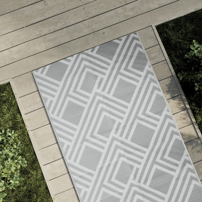 Tapete de exterior 80x250 cm ARAKIL PP cinzento