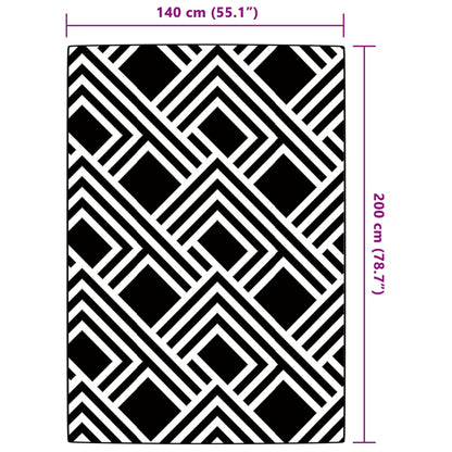 Tapete de exterior 120x180 cm 140x200 PP cinzento