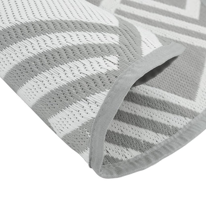 Tapete de exterior Ø120 cm ARAKIL PP cinzento