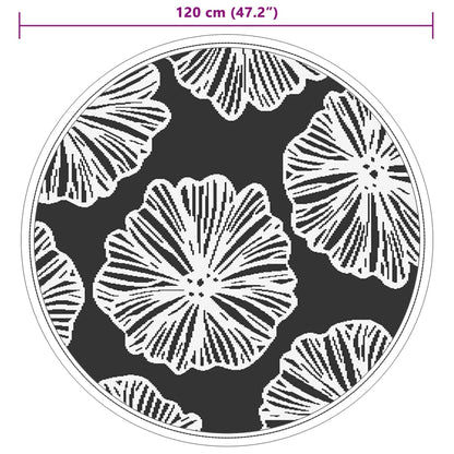 Tapete de exterior Ø120 cm ARAKIL PP Verde