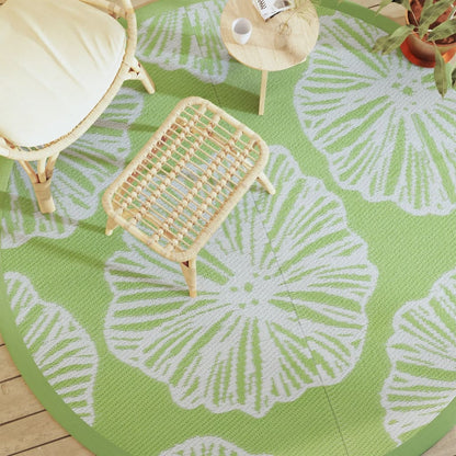 Tapete de exterior Ø200 cm ARAKIL PP Verde