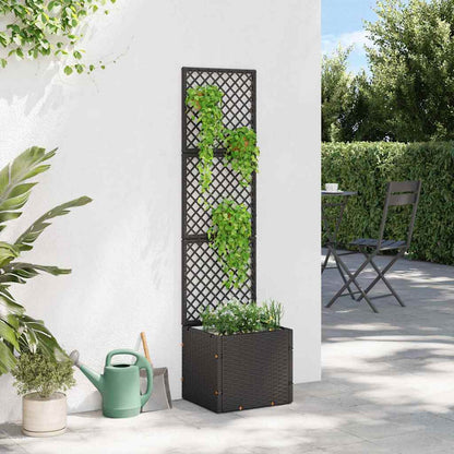 Floreira Preto 35 x 30 x 135 cm Metal
