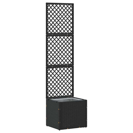 Floreira Preto 35 x 30 x 135 cm Metal