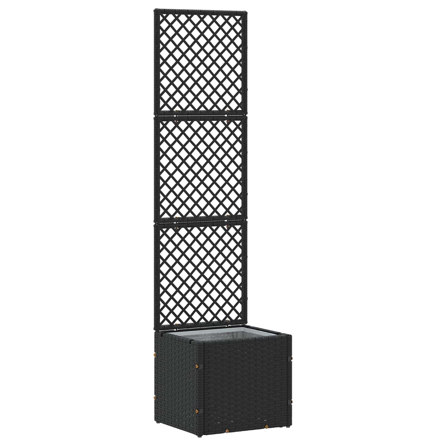 Vaso de Jardim Preto 35 x 30 x 135 cm Metal