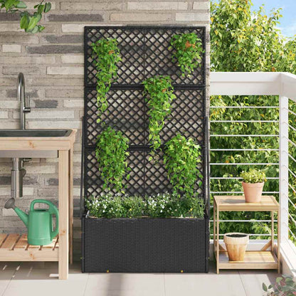 Floreira Preto 70 x 30 x 135 cm Metal
