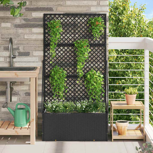 Floreira Preto 70 x 30 x 135 cm Metal