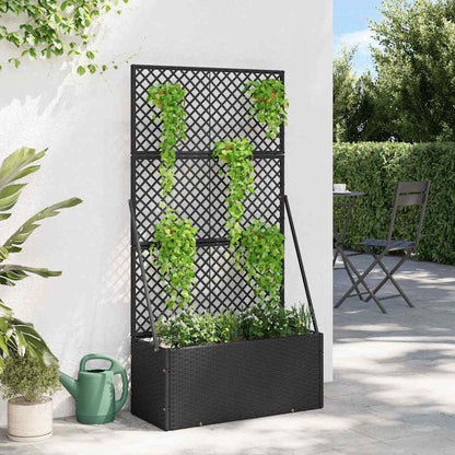 Floreira Preto 70 x 30 x 135 cm Metal