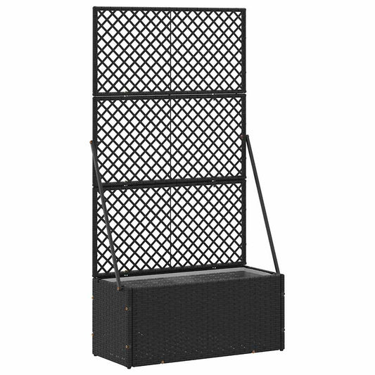 Floreira Preto 70 x 30 x 135 cm Metal