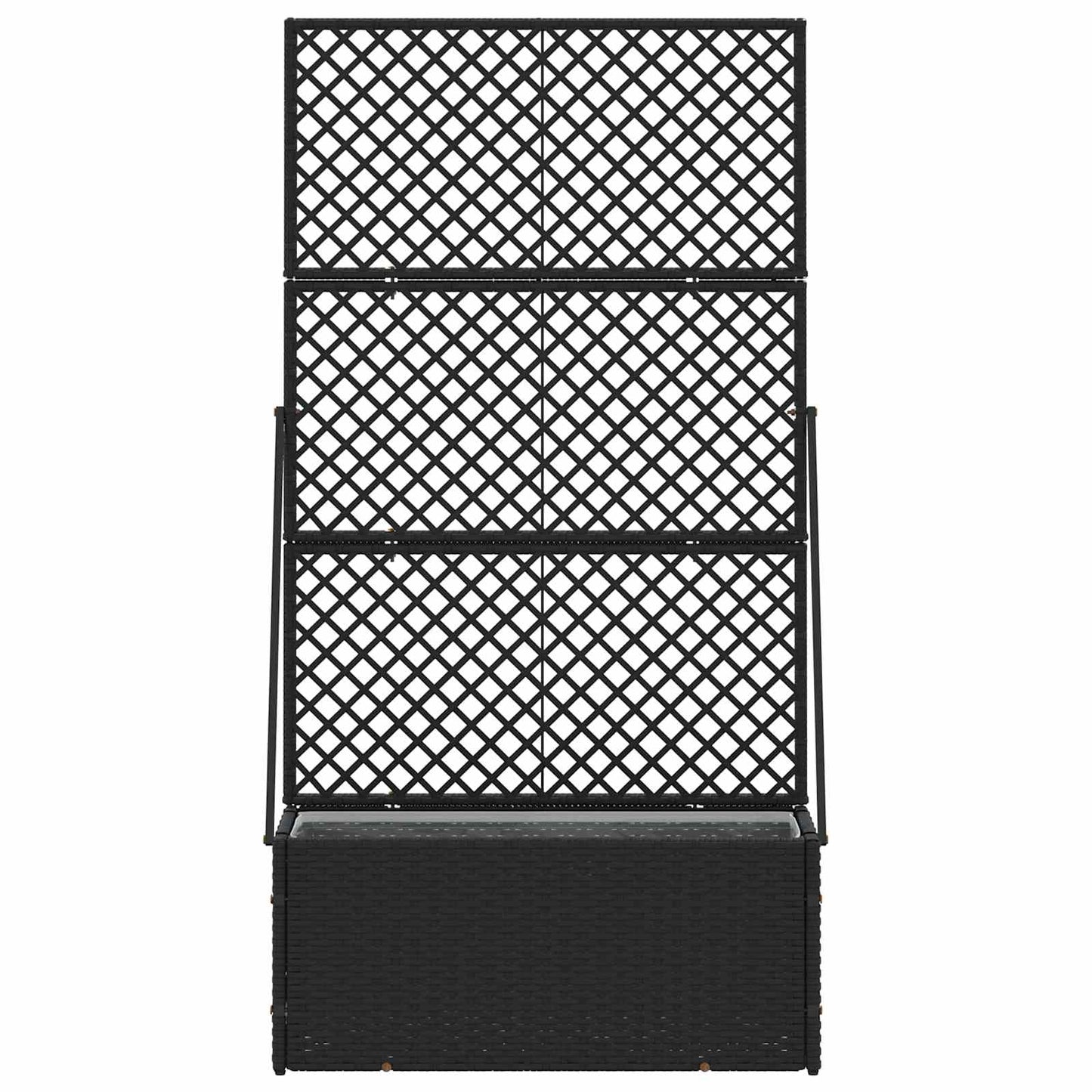 Vaso de Jardim Preto 70 x 30 x 135 cm Metal