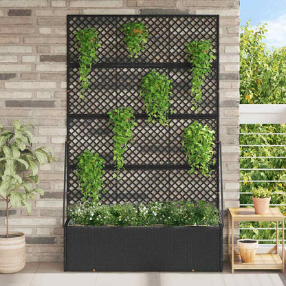 Floreira Preto 105 x 30 x 170 cm Metal
