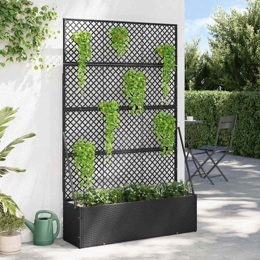 Floreira Preto 105 x 30 x 170 cm Metal