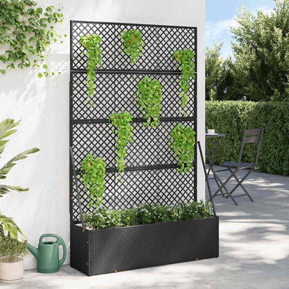 Floreira Preto 105 x 30 x 170 cm Metal