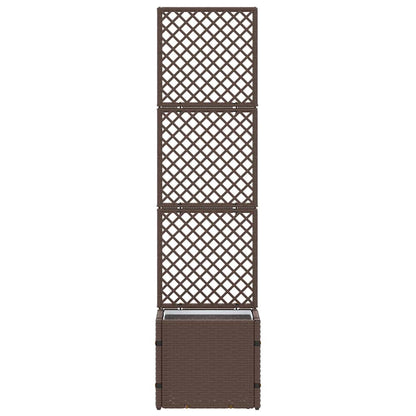 Floreira Castanho 35 x 30 x 135 cm Metal