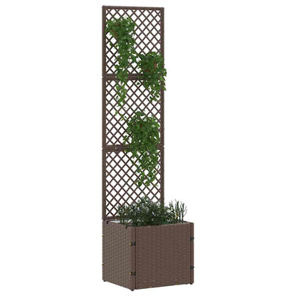 Floreira Castanho 35 x 30 x 135 cm Metal