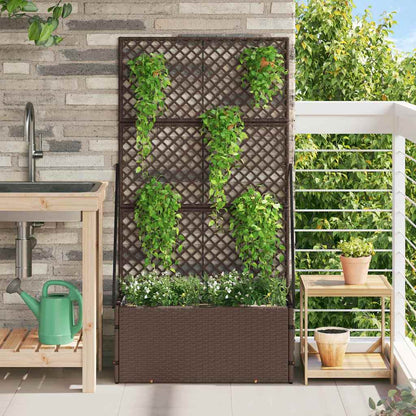 Floreira Castanho 70 x 30 x 135 cm Metal