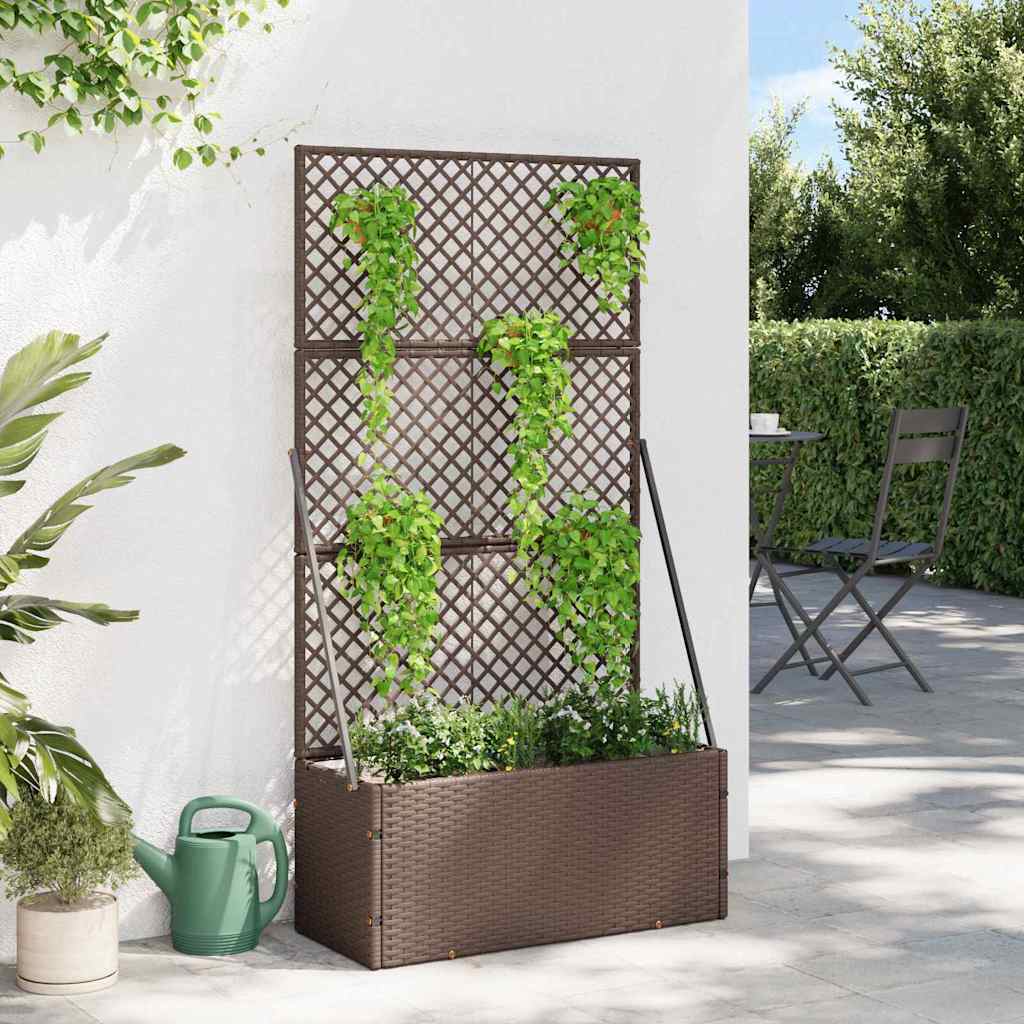 Floreira Castanho 70 x 30 x 135 cm Metal