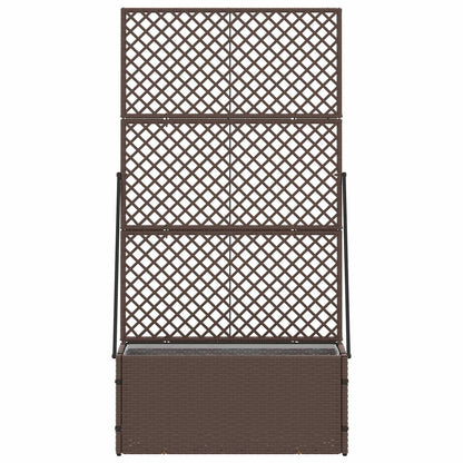 Vaso de Jardim Castanho 70 x 30 x 135 cm Metal