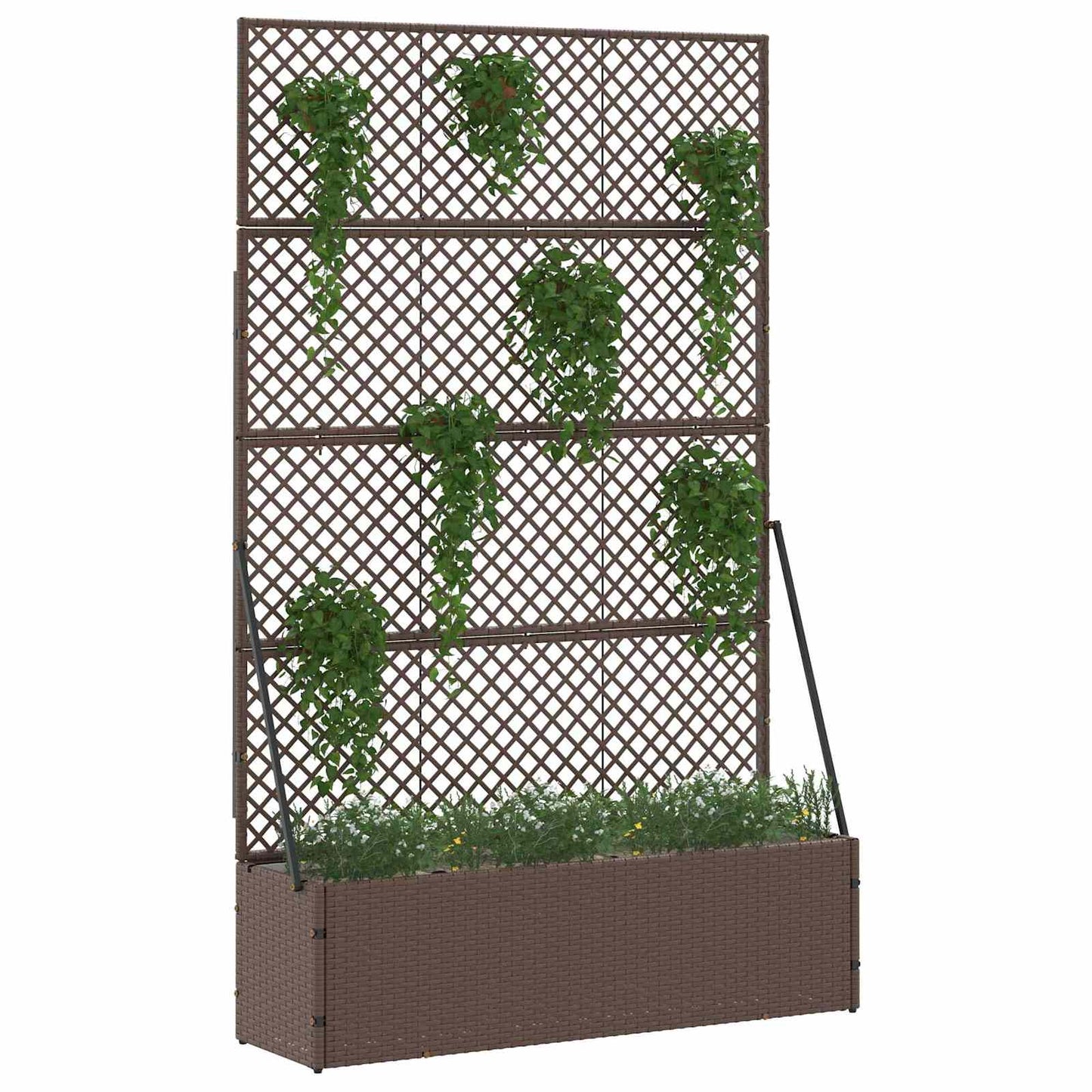 Vaso de Jardim Castanho 105 x 30 x 170 cm Metal