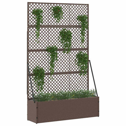 Vaso de Jardim Castanho 105 x 30 x 170 cm Metal