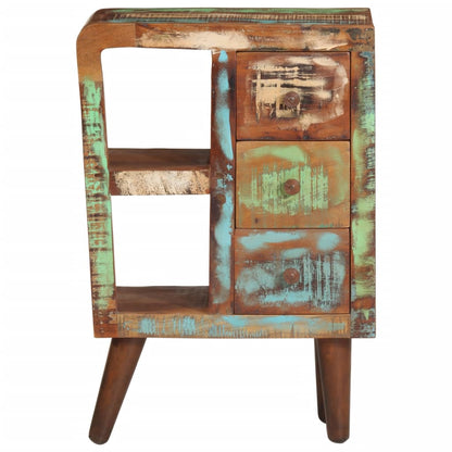 Aparador 55x30x80 cm madeira recuperada maciça