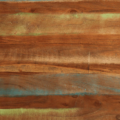 Mesa de jantar 110x55x78 cm madeira recuperada maciça