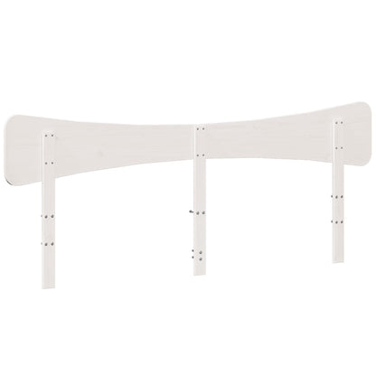 Cabeceira 180 cm madeira de pinho maciça branco