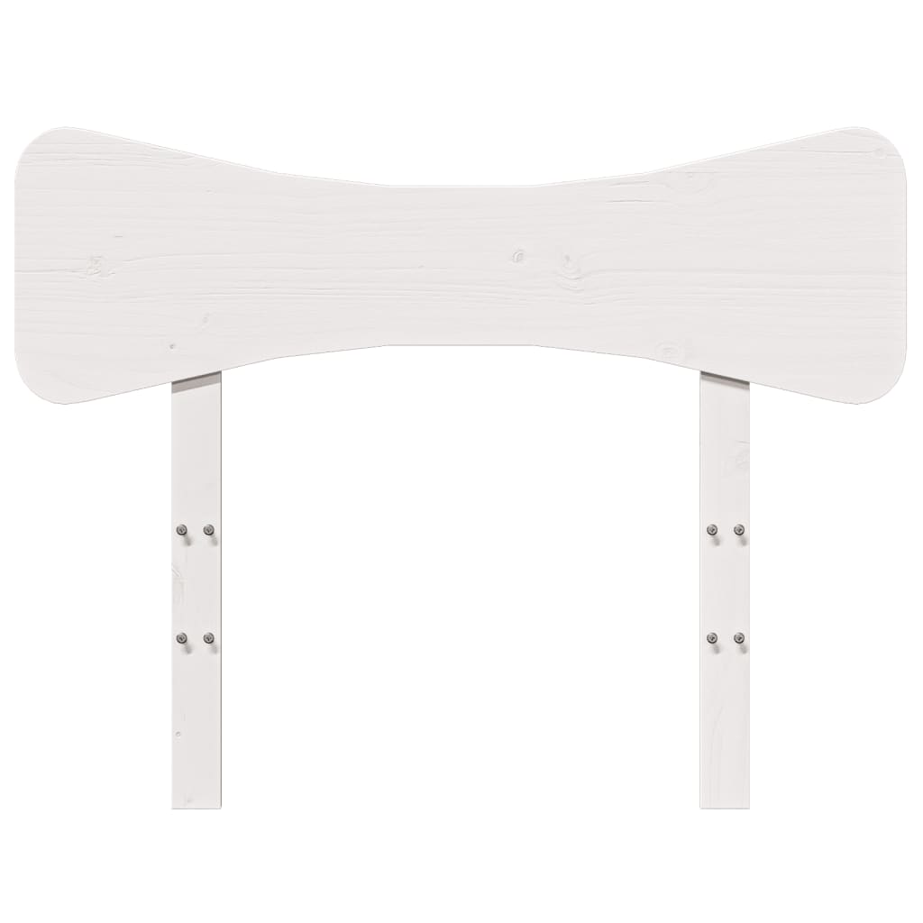 Cabeceira 75 cm madeira de pinho maciça branco