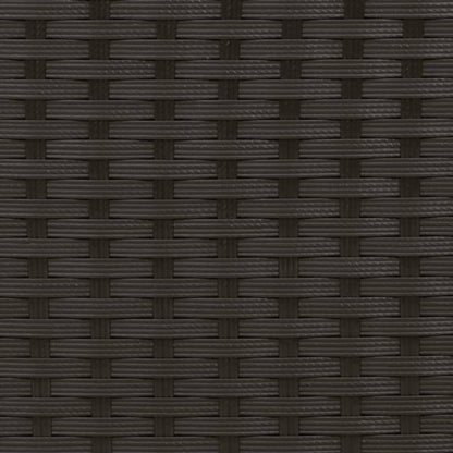 Espreguiçadeira com toldo e almofadões vime PE preto