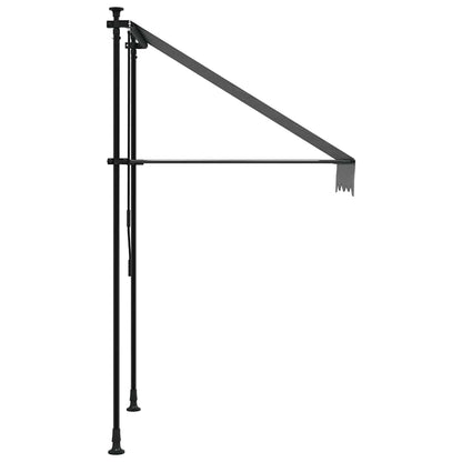 Toldo retrátil 100x150 cm tecido e aço antracite