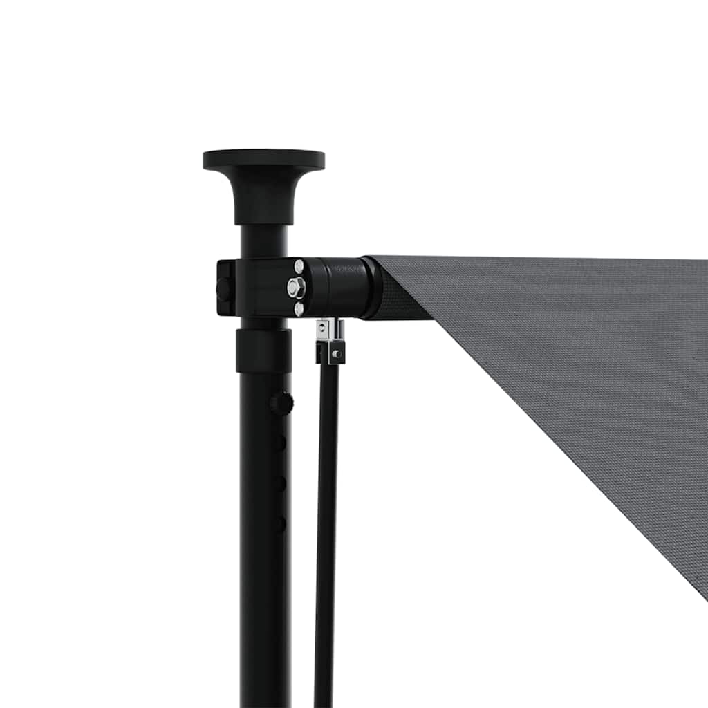 Toldo retrátil 100x150 cm tecido e aço antracite