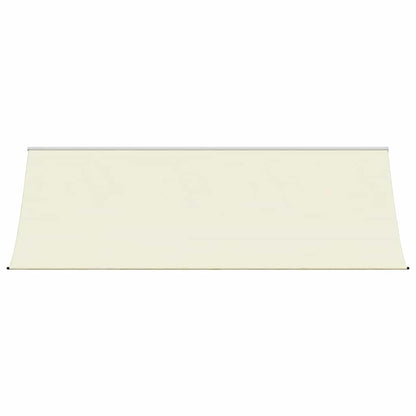 Toldo retrátil 400x150 cm tecido e aço cor creme