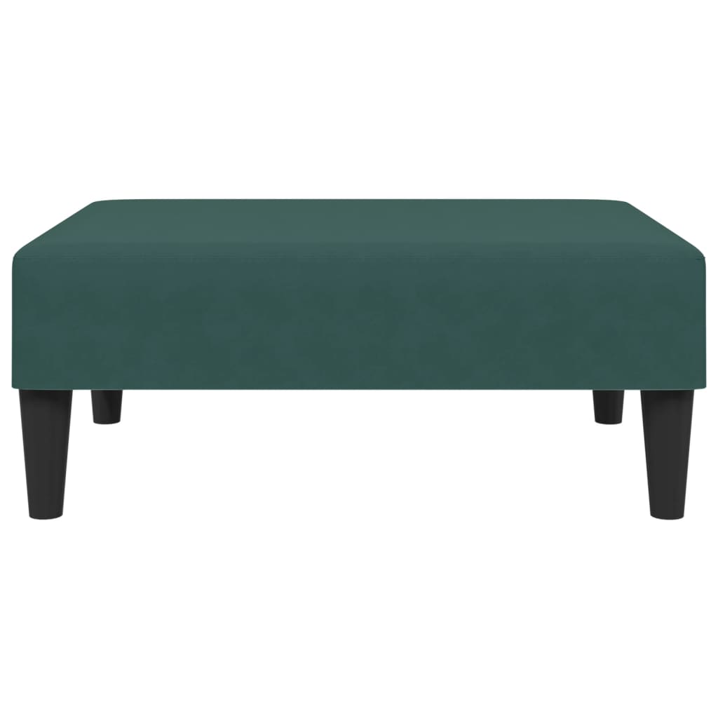 2 pcs conjunto de sofás veludo verde-escuro