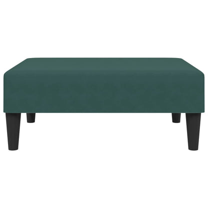 2 pcs conjunto de sofás veludo verde-escuro