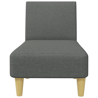 2 pcs conjunto de sofás tecido cinzento-escuro