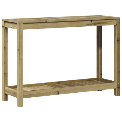 Mesa de jardinagem c/ prateleira 108x35x75 cm pinho impregnado