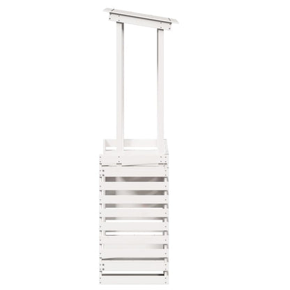 Mesa de bar para exterior com telhado madeira maciça branco