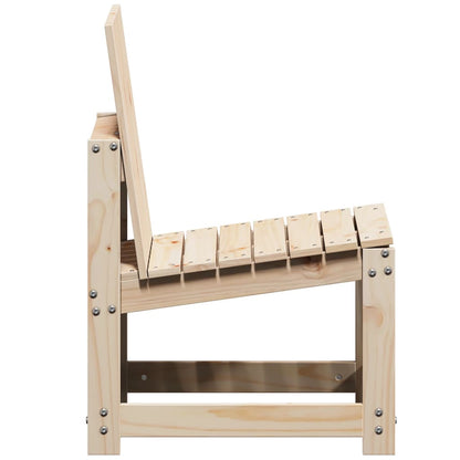 3 pcs conjunto lounge de jardim madeira de pinho maciça