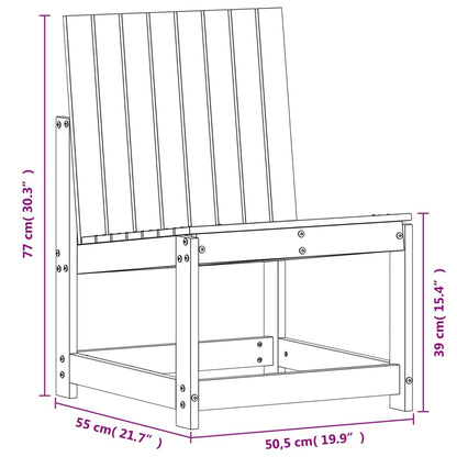 3 pcs conjunto lounge de jardim madeira de douglas maciça