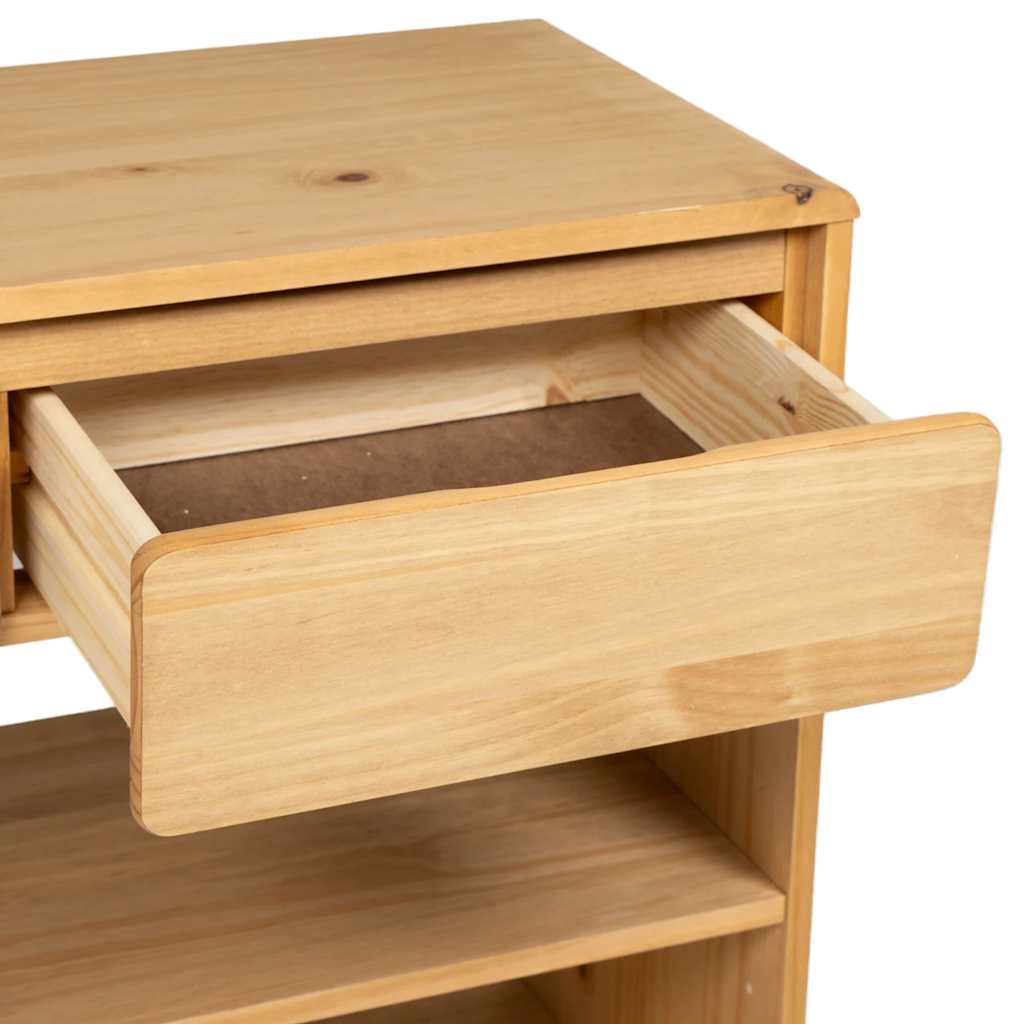 Mesa consola SAUDA 89,5x36,5x73 cm pinho maciço cor carvalho