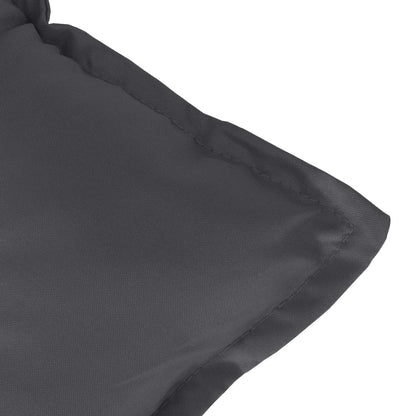 Almofadões lombares p/ cadeiras 2pcs mesclado tecido antracite