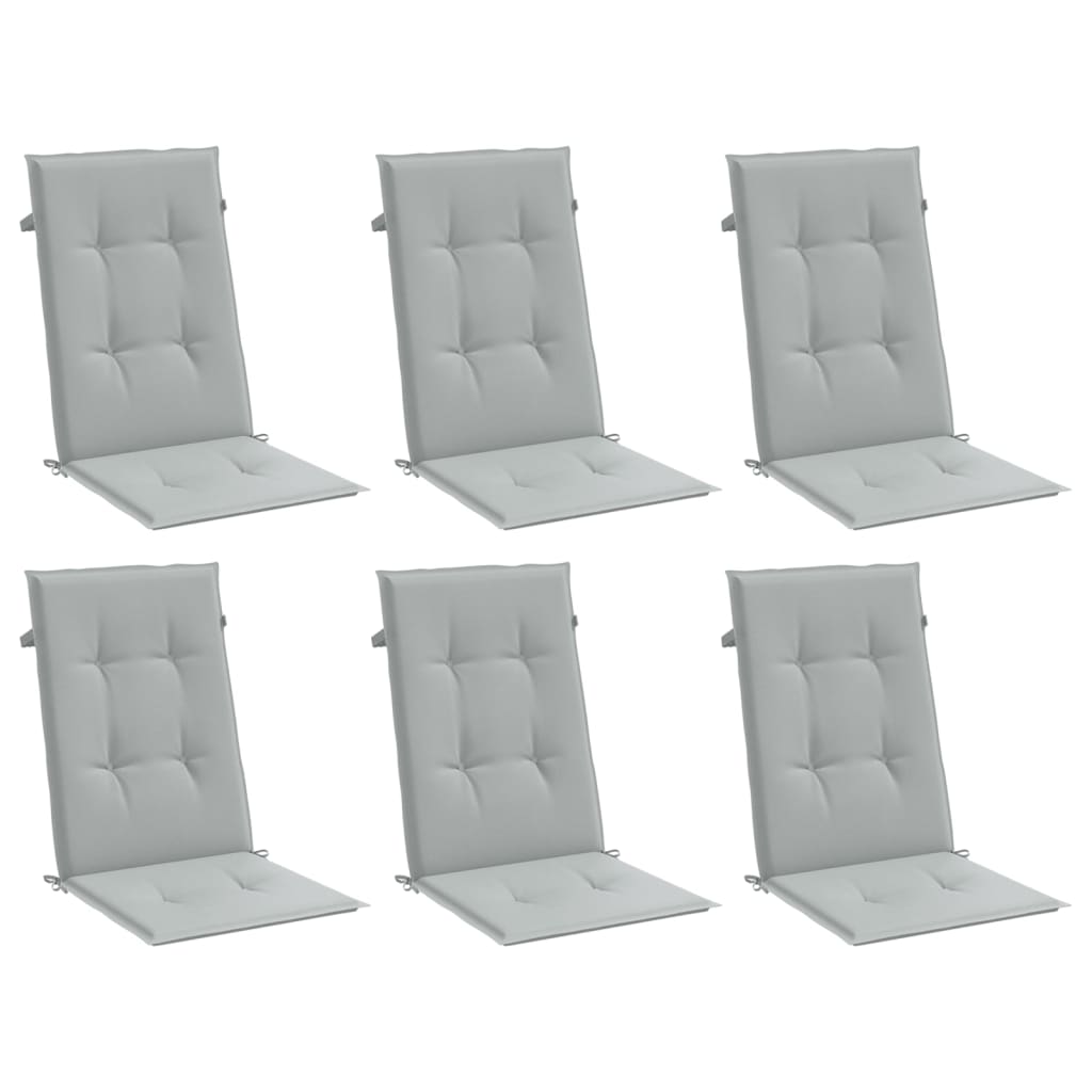 Almofadões para cadeiras altas 6 pcs mesclado tecido