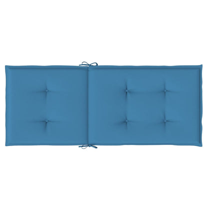Almofadões para cadeiras altas 6 pcs mesclado tecido azul