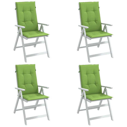 Almofadões cadeiras altas 4pcs mesclado tecido verde