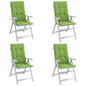 Almofadões cadeiras altas 4pcs mesclado tecido verde