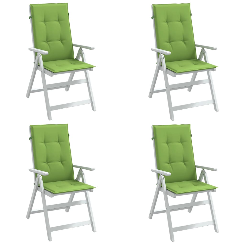 Almofadões cadeiras altas 4pcs mesclado tecido verde