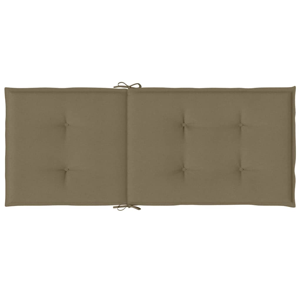 Almofadões p/ cadeiras altas 6 pcs 120x50x4 cm mesclado tecido