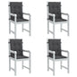 Almofadões lombares p/ cadeiras 4pcs 100x50x4cm mesclado tecido